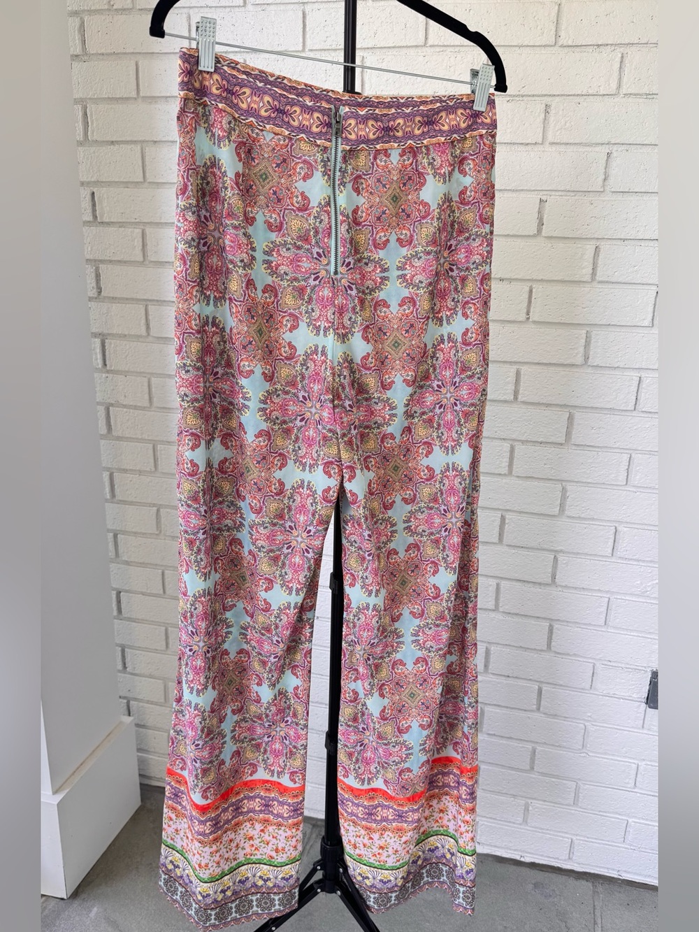 ALICE & OLIVIA- Stunning Flora Boho  Print Long Kimono & Pant Set - Picture 12 of 16